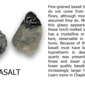Basalt Melted with Blowtorch